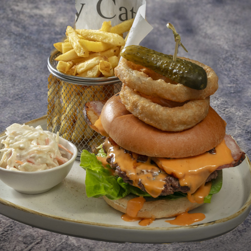 <p>THE GREAT BRITISH CHEESEBURGER</p>